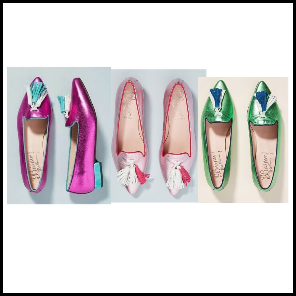 ISO! Bisue Ballerinas Metallic Loafers Size 40